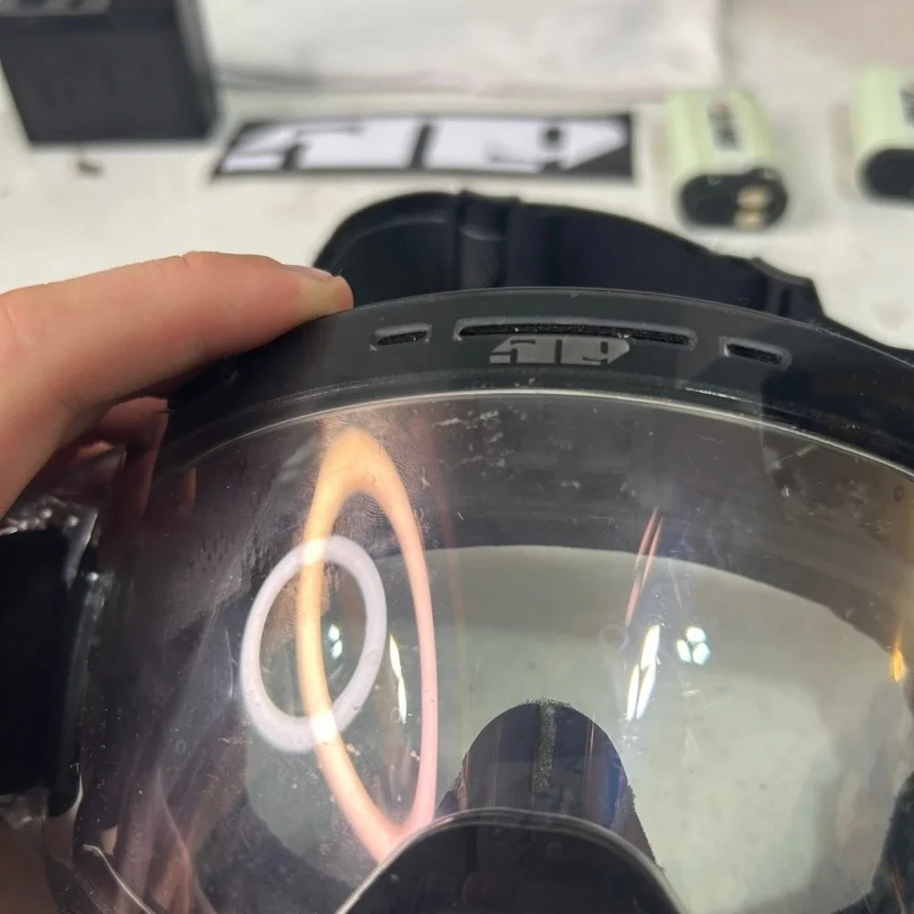 509 Sinister X6 Ignite Heated Goggles Black with Red Case and 2 Batteries